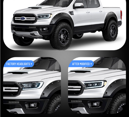 VLAND LED Projector Headlights For 2015-2020 Ford Ranger W/Start-up Animation