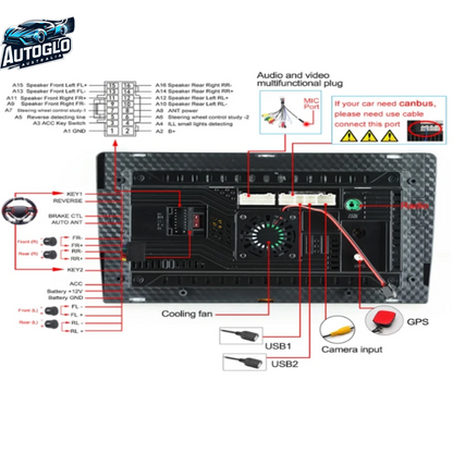 Autoglo Australia 9" Carplay Android 13 GPS BT Stereo For Hyundai I45 IX45 SONATA (2009-12) +Gifts