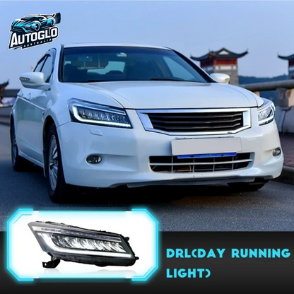 Autoglo Australia 2008-2012 FULL LED Headlights For Honda Accord DRL Start up Animation
