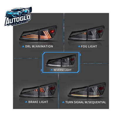 VLAND Full LED Headlights + Taillights For 2006-2013 Lexus IS 250 350 F