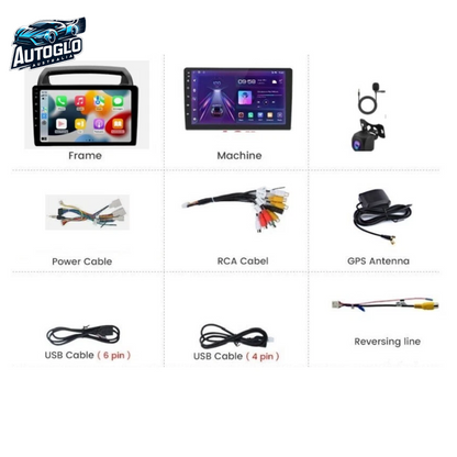 Autoglo Australia 9" (2G+32G) GPS BT WiFi CARPLAY ANDROID Stereo For KIA CARNIVAL (2006-11)