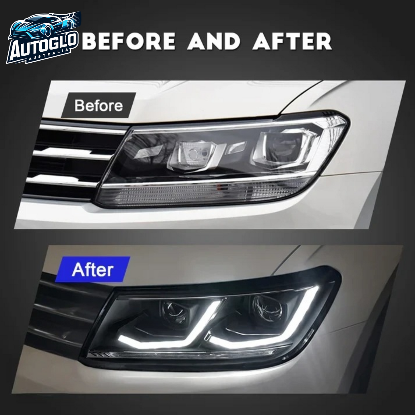 Autoglo Australia LED Headlights For VW Tiguan 2017-2021
