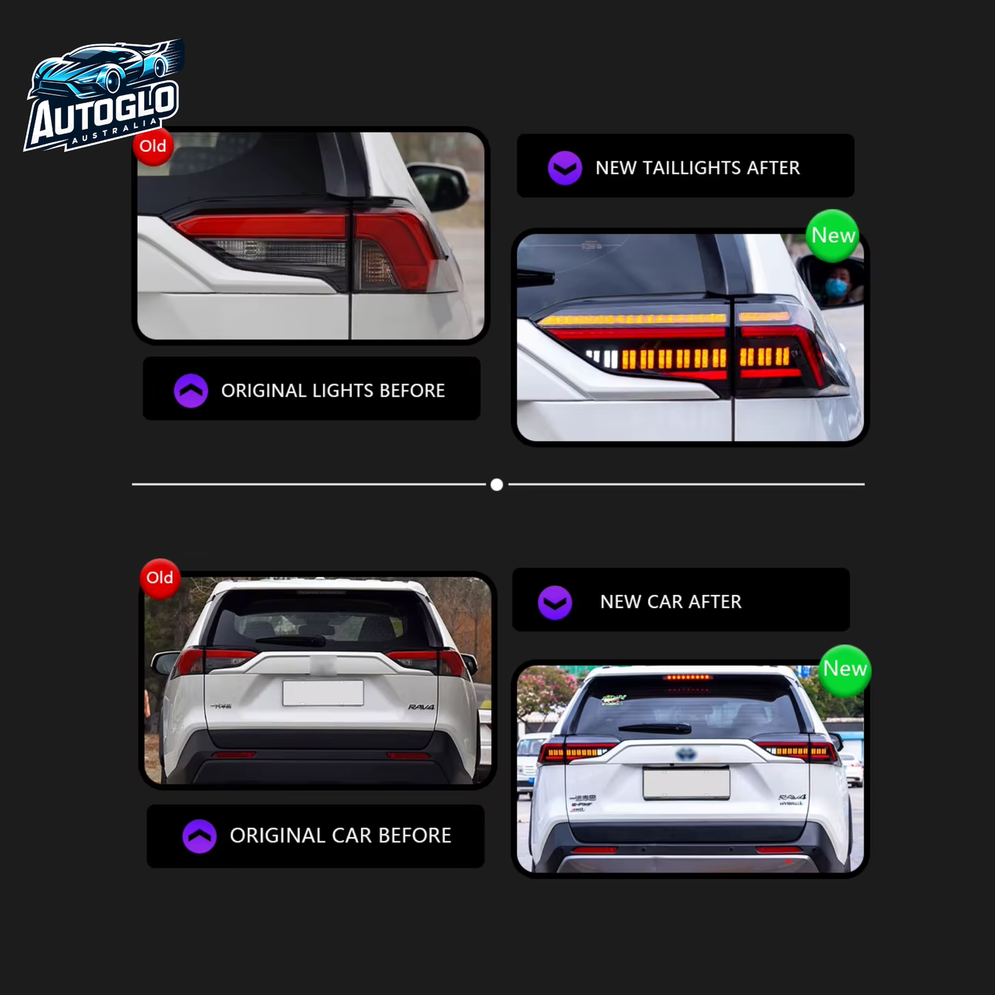 Autoglo Australia Toyota RAV4 2020–2024 LED Tail Lights