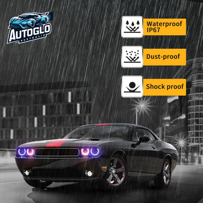 VLAND RGB Dual Beam Headlights For Dodge Challenger 2008-2014