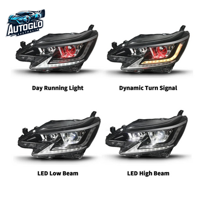 Autoglo Australia LED Headlights 14-19 For Toyota Mark X /Reiz