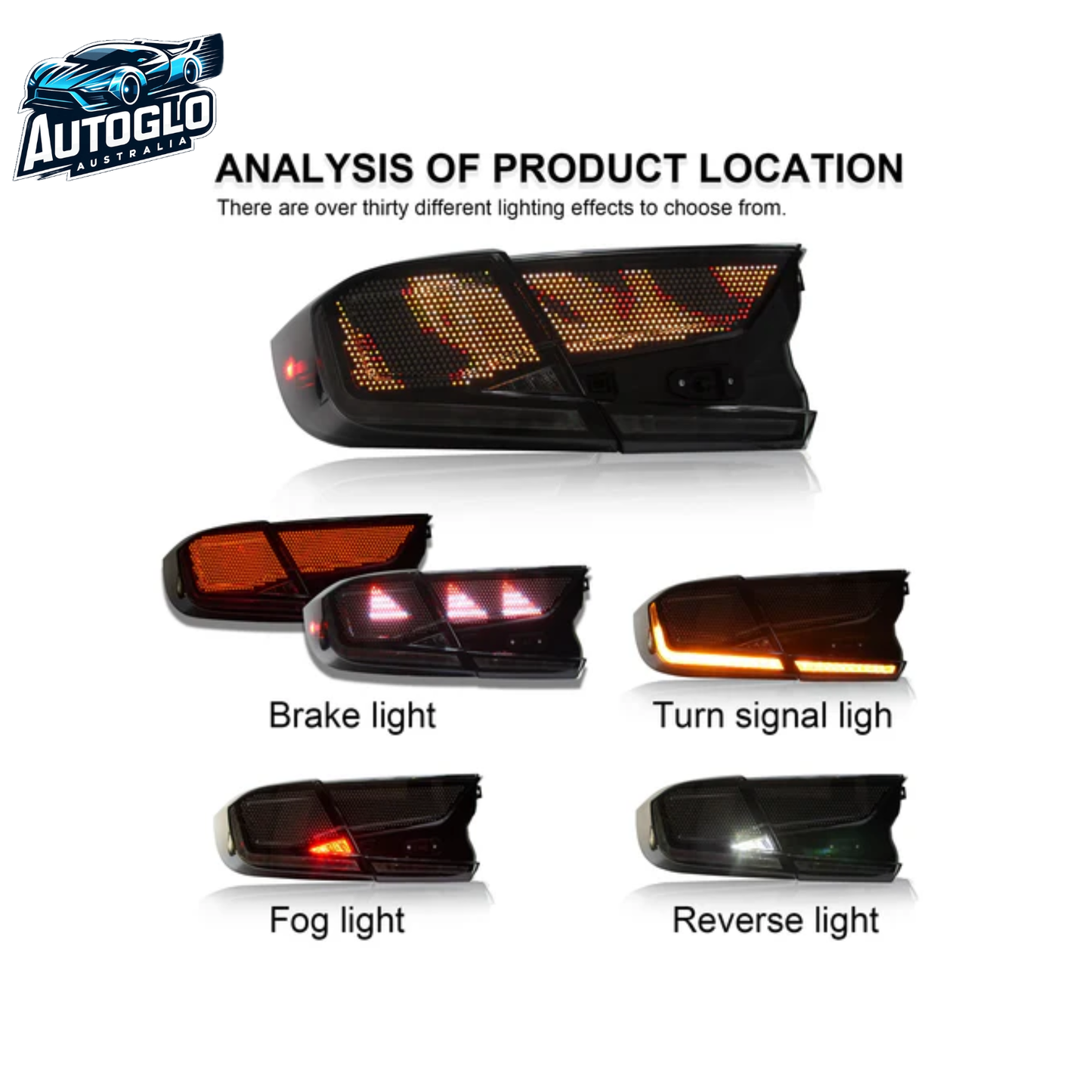 Autoglo Australia Honda Accord 2018-2022 RGB Digital Tail Lights