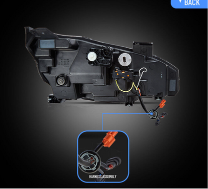 VLAND Full LED Headlights For Honda Civic 2016-2021 With Blue Start up Animation