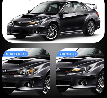 Full LED Headlights For 2008-2014 Subaru Impreza 2008-2014 Subaru WRX Front Lamp