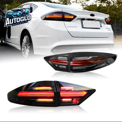 Autoglo Australia LED Tail Lights For Ford Fusion Mondeo 2013-2016 Dark Smoked Porsche Style 4PCS