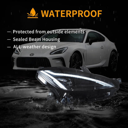 VLAND LED Headlights For 2021-2024 Toyota GR86 /Subaru BRZ ZN8 ZD8 W/Animation