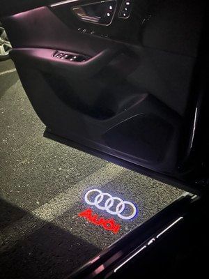 x2 Audi Logo S Line S3 Door Lights Welcome Projector