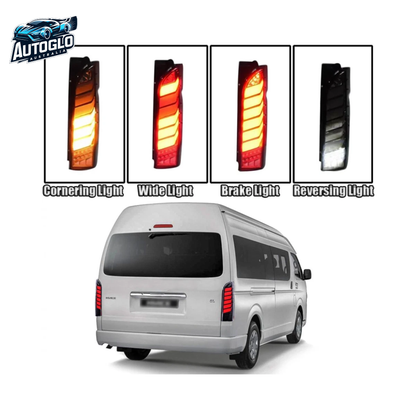 Autoglo Australia Toyota Hiace 2005–2018 LED Tail Lights Smoke Lens
