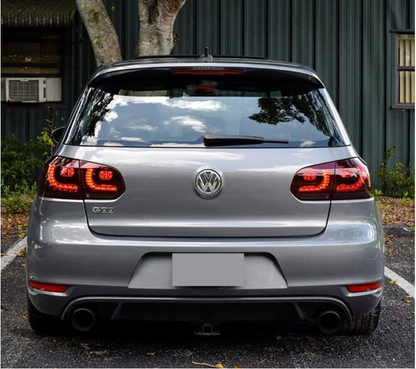 VLAND RED SMOKE LED Tail Lights for 2008-2014 VW GOLF 6 MK6 GTI 2012-2013 Golf R
