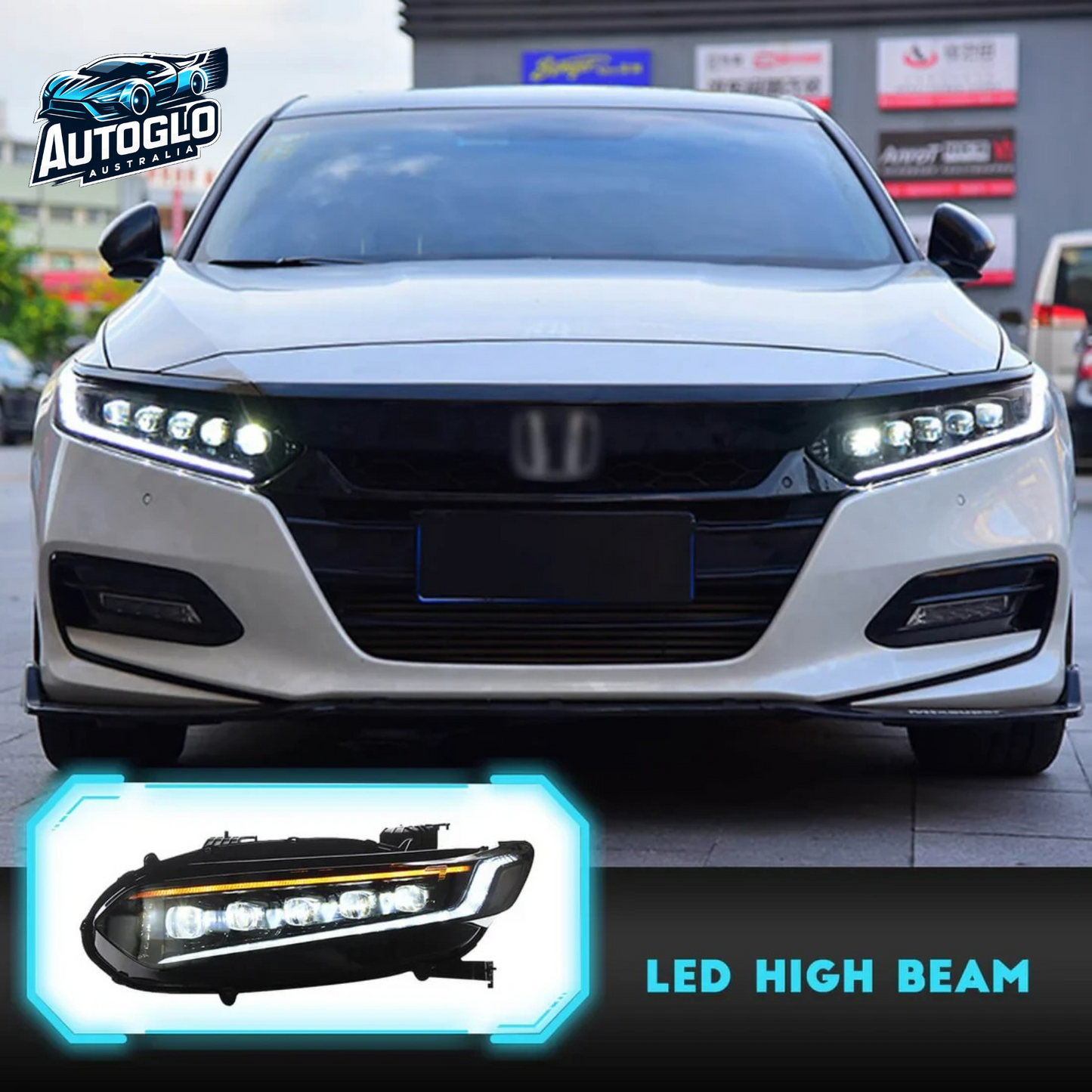 Autoglo Australia Brand New Full LED Headlights For 2018-2022 Honda Accord