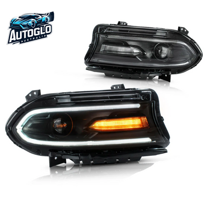 VLAND Dual Beam Projector Headlights For Dodge Charger 2015-2020