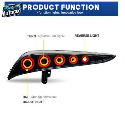 Autoglo Australia LED Tail Lights for Toyota Supra A91GR 2018-2023 DRL Start up Animation
