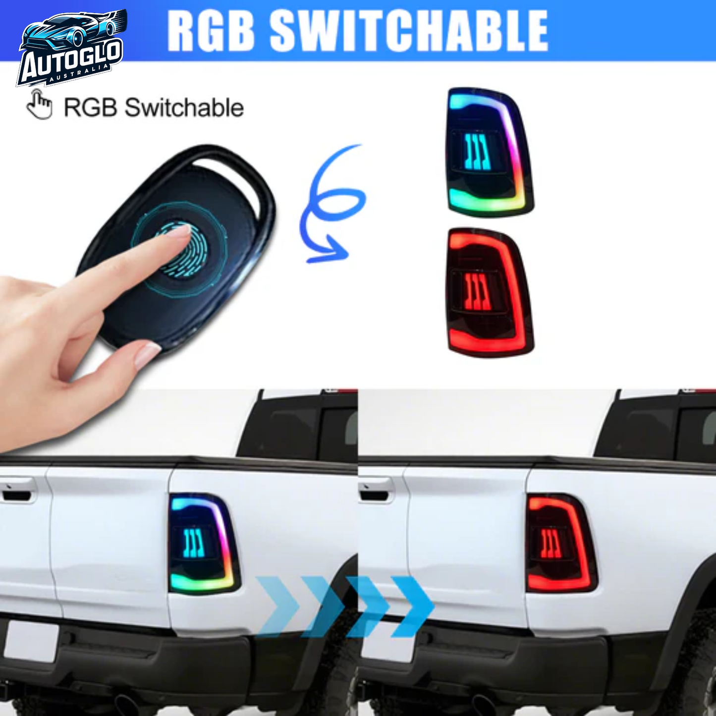 Autoglo Australia Ram 1500 2009–2018 RGB Taillights