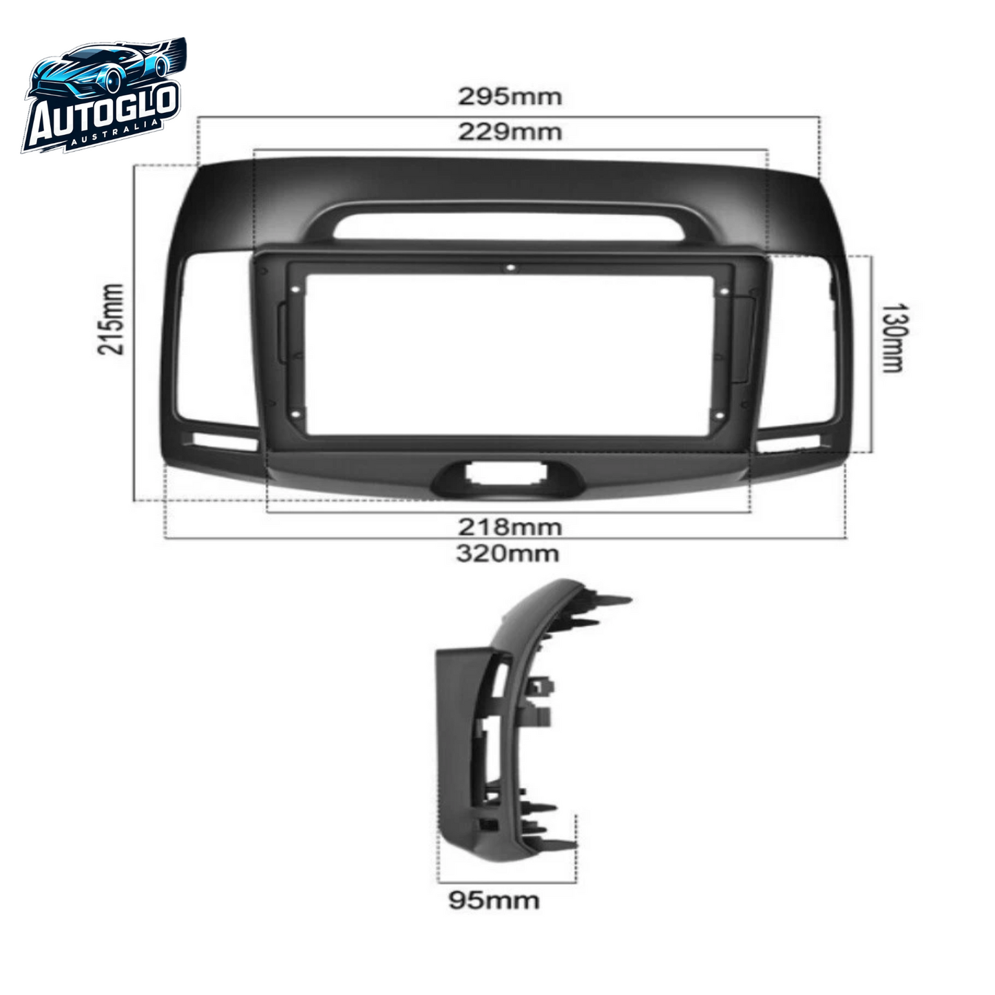 Autoglo Australia 9” Android Carplay GPS BT Stereo For Hyundai Elantra (2006-10) Mic + Rev Cam.