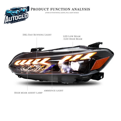 Autoglo Australia LED Headlights for 2022-2023 11th Gen Honda Civic with Start UP V2