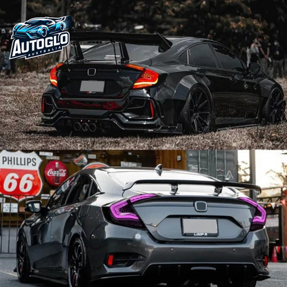 Autoglo Australia RGB Taillights For Honda Civic 2016-2021 & Emark certification