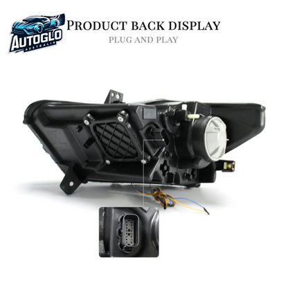Autoglo Australia LED Headlights for 2015 - 2017 Ford Mustang with startup Animation