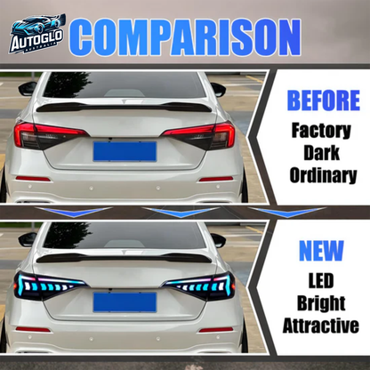 Autoglo Australia 11th Gen Honda Civic Sedan (2022–2026) RGB LED Tail Lights