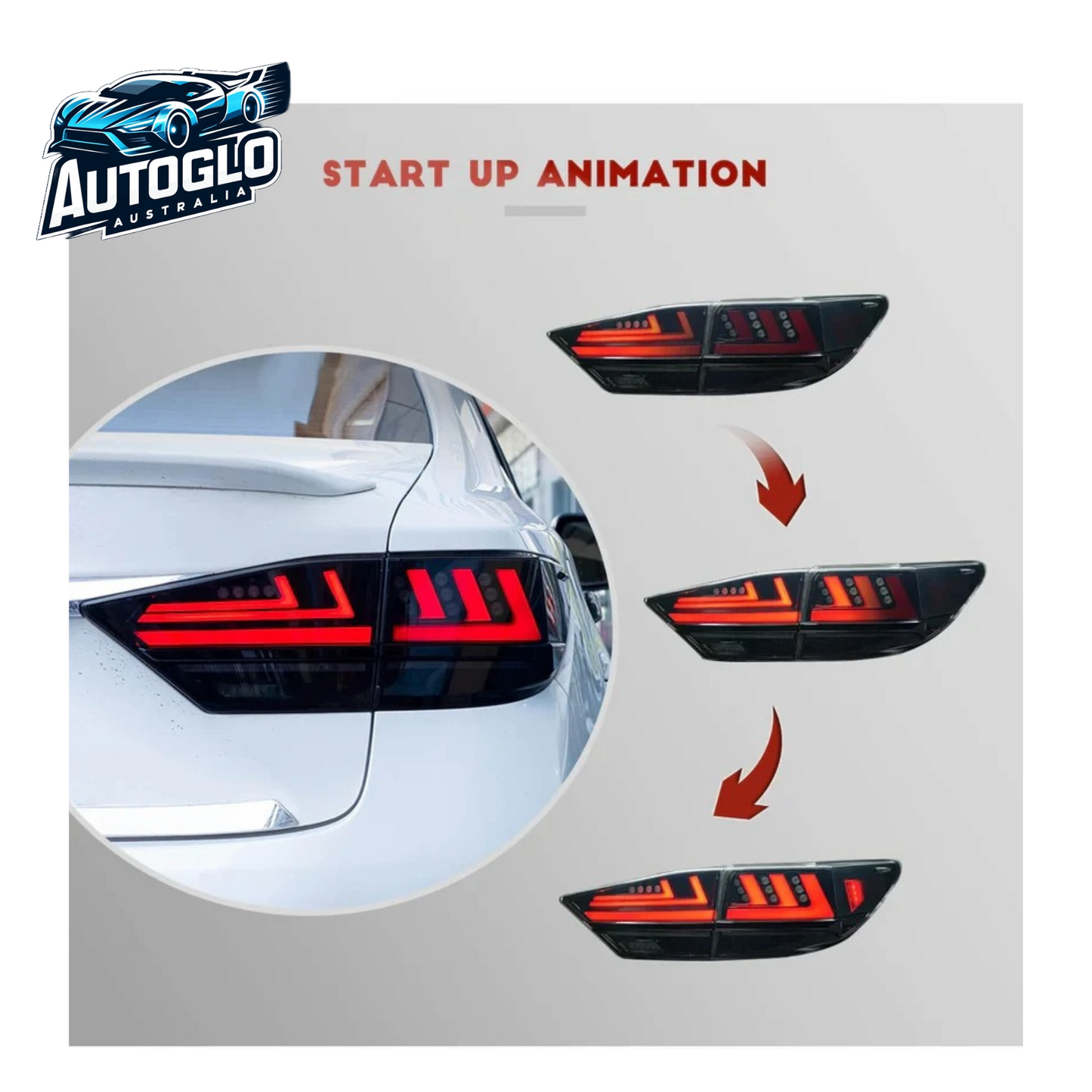 Autoglo Australia LED Tail Lights For Lexus ES350 ES 300h 2013-2018