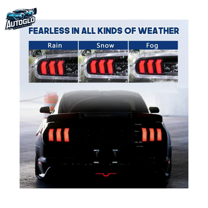 Autoglo Australia LED Tail Lights for Ford Mustang 2015-2023 DRL Animation 6 Kinds Mode Of Turn Signal Rear Lamp Plug And Play
