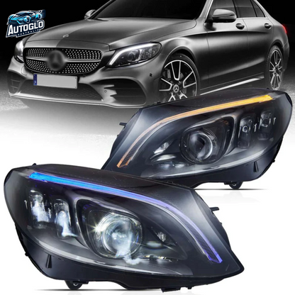 VLAND LED Projector Headlights For Mercedes Benz W205 C-Class 2015-2021