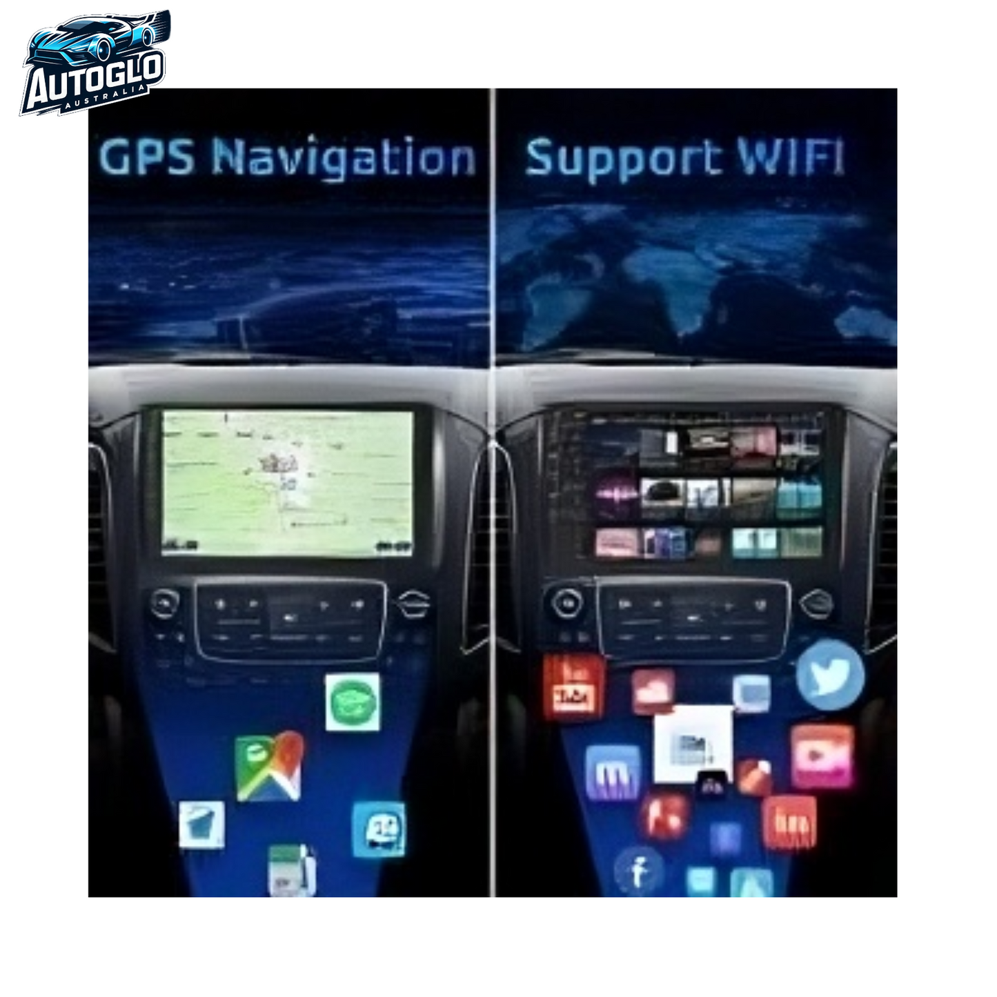 Autoglo Australia 9" (2G+32G) GPS BT WiFi CARPLAY ANDROID Stereo for NISSAN PATHFINDER C (2012-20)