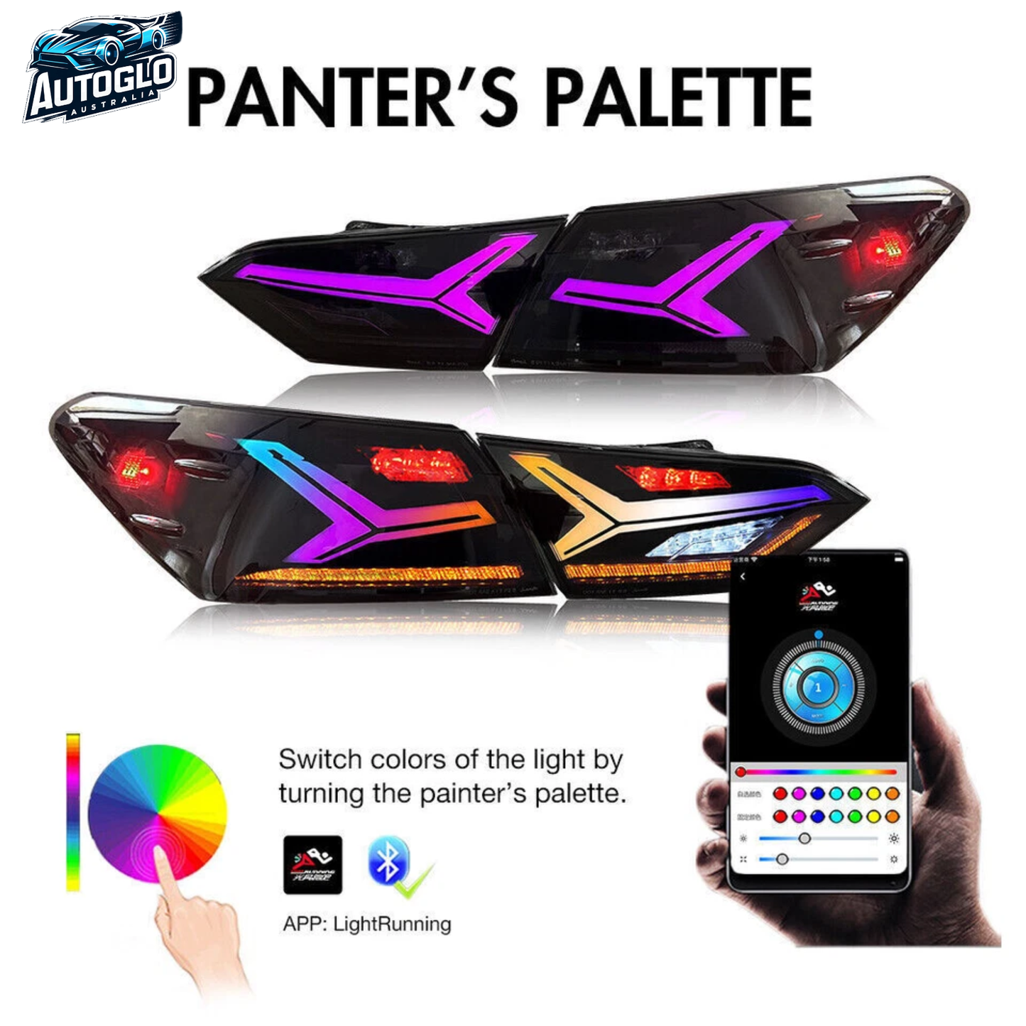 Autoglo Australia Toyota Camry 8th Generation 2018–2022 RGB Taillights