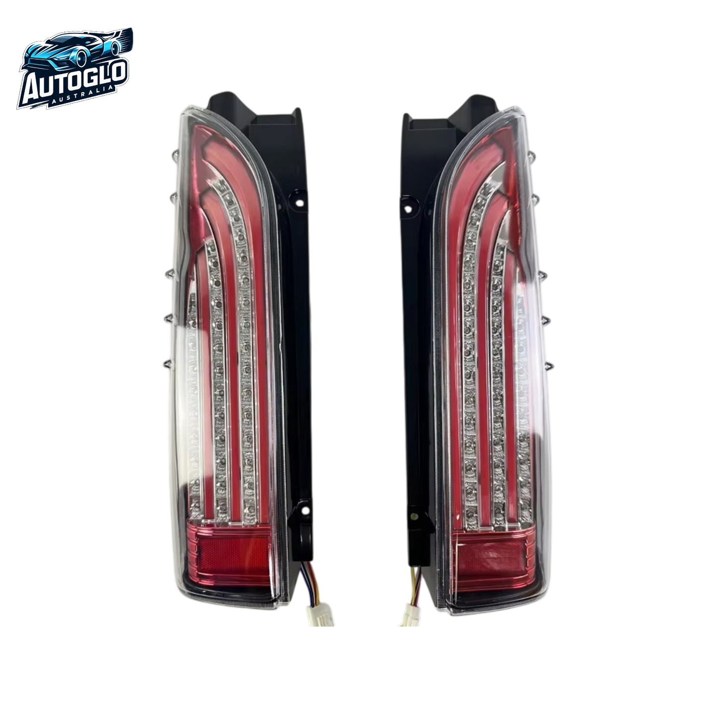 Autoglo Australia Toyota Hiace 2005–2018 LED Tail Lights Dynamic Turn Signal Assembly