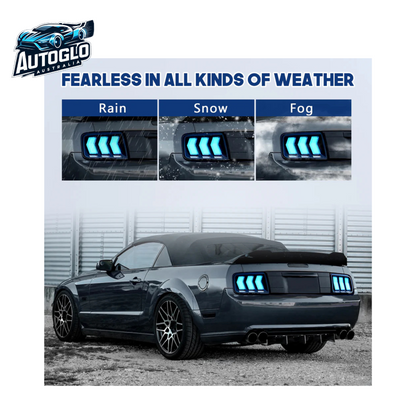 Autoglo Australia LED RGB Tail lights For Ford Mustang 2005-2009 Rear Lamp
