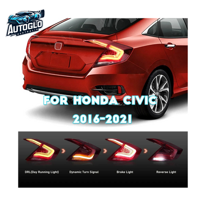 Autoglo Australia LED Taillights For Honda Civic Sedan 2016-2021
