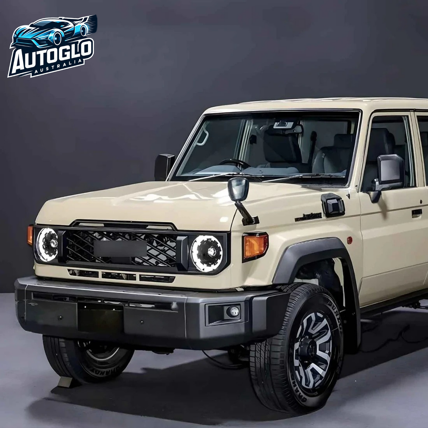 Autoglo Australia Toyota Land Cruiser LED Headlights AX (fourth facelift) 2023 2024 DRL Start UP Animation
