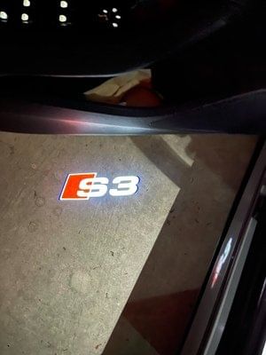 x2 Audi Logo S Line S3 Door Lights Welcome Projector