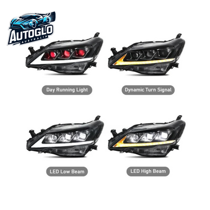 Autoglo Australia LED Headlights 10-13 For Toyota Mark X /Reiz