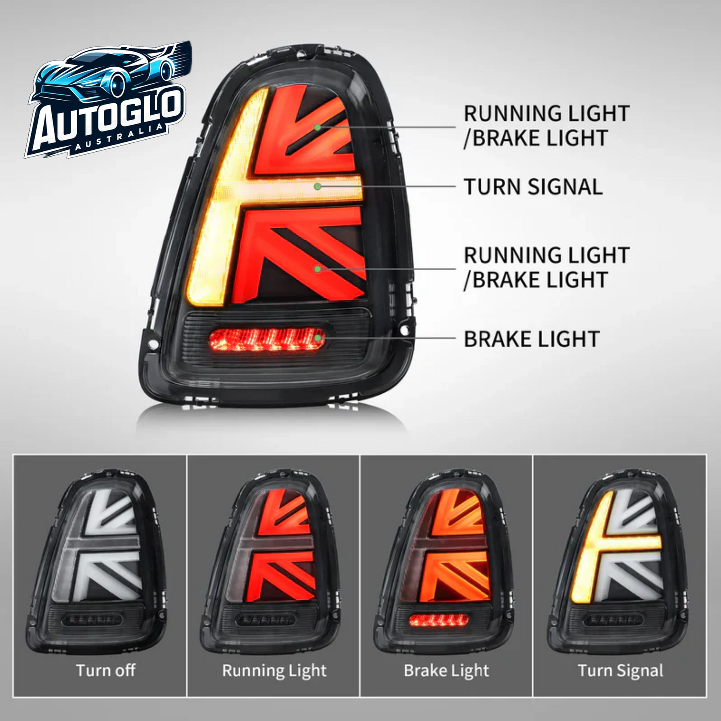 VLAND LED Headlights+Taillights For 2007-2013 Bmw Mini Cooper(Hatch) R56 R57 R58 R59
