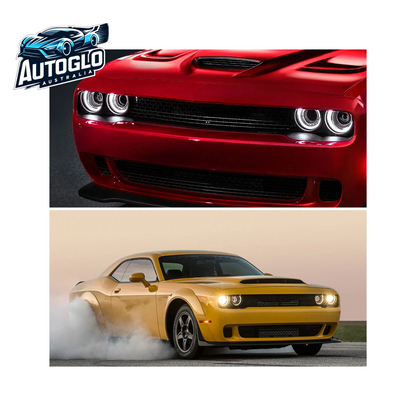 VLAND Dual Beam/RGB LED Headlights For Dodge Challenger 2015-2019