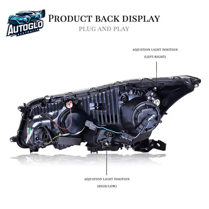 Autoglo Australia LED Headlights For 2008-2012 Honda Accord With Demon Eyes