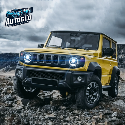 VLAND LED/Projector Headlights For Suzuki Jimny 2018-UP with Blue LED Welcome DRL Light