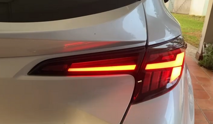 Autoglo Australia Smoked Led Tail Lights For Toyota Corolla Hatchback 2018-2024 With Start UP Animation