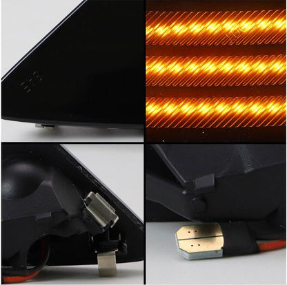 Black LED Side Marker Lights For 13-20 Subaru BRZ FR-S GT86 w/Sequential Signal - Autoglo Australia