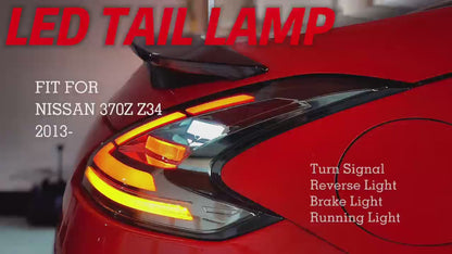 Smoked LED Tail Lights for Nissan 370Z (2008-Present) | Autoglo Australia
