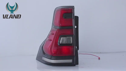 VLAND LED Tail Lights For 2010-2017 Toyota Land Cruiser Prado Red Lamps FJ150