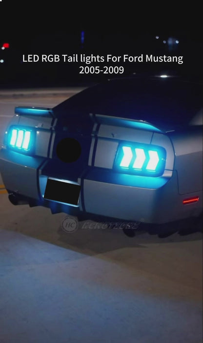 Autoglo Australia LED RGB Tail lights For Ford Mustang 2005-2009 Rear Lamp