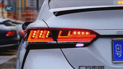 Autoglo Australia Taillights Fit/For Toyota Camry 2018-2024 With silver strip