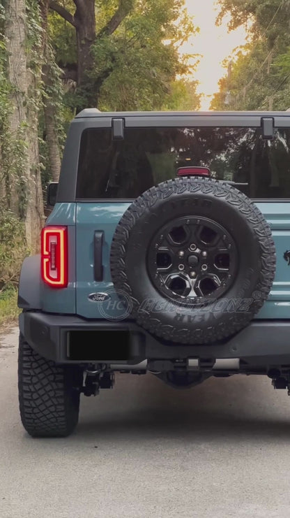 Autoglo Australia LED Tail Lights For Ford Bronco 6th Gen 2021-2024 Sequential Rear Lamps