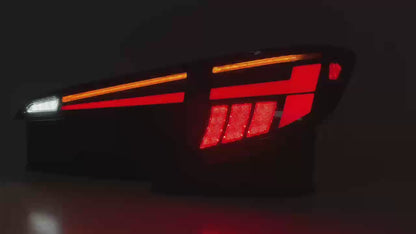 Autoglo Australia Smoked Led Tail Lights For Toyota Corolla Hatchback 2018-2024 With Start UP Animation
