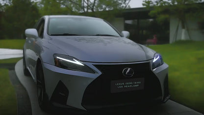 LED Projector Headlights For 2006-2013 Lexus IS250 IS350 ISF Dynamic Blue DRL